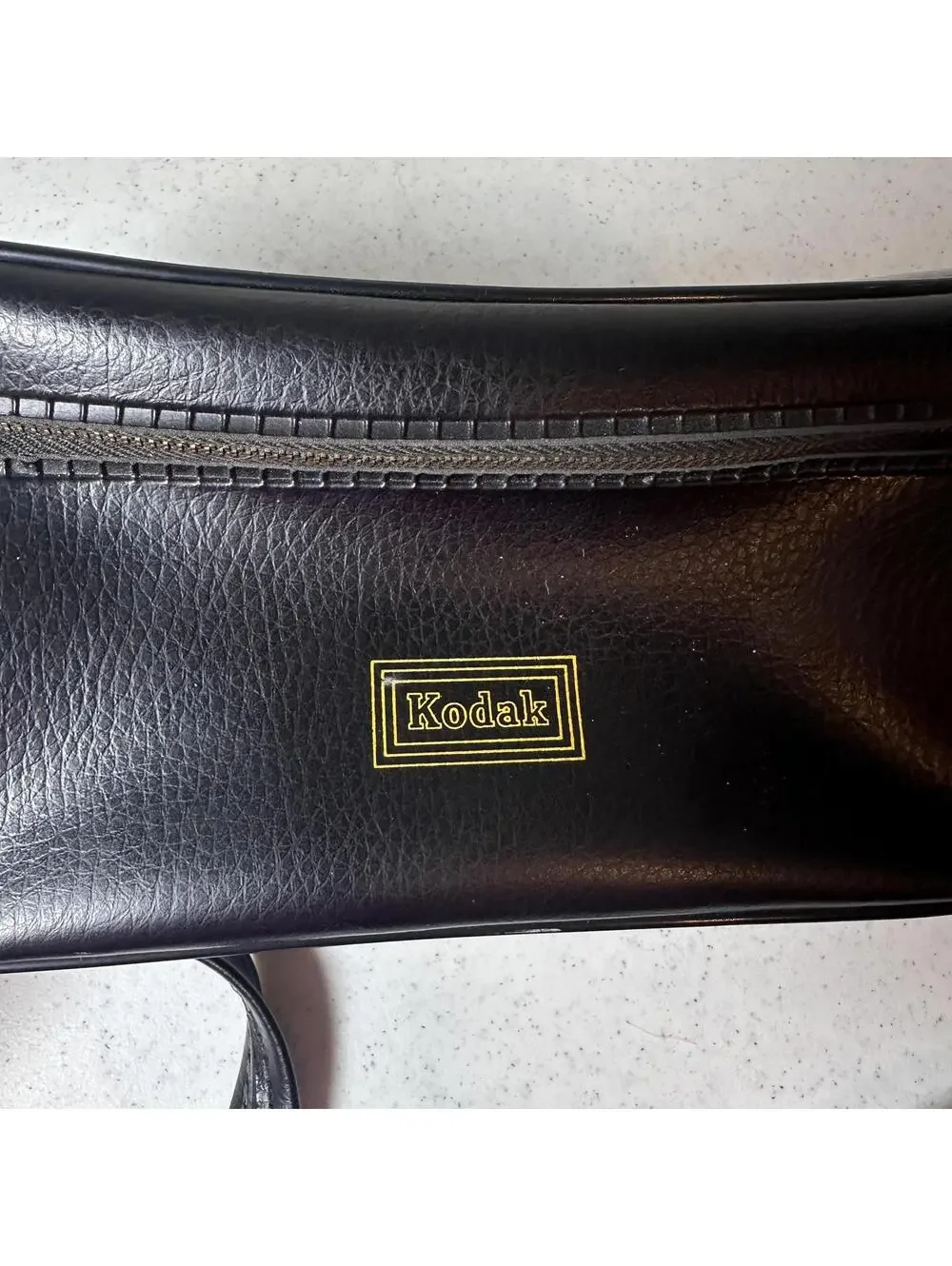 Vintage Kodak Black Faux Leather Crossbody Bag